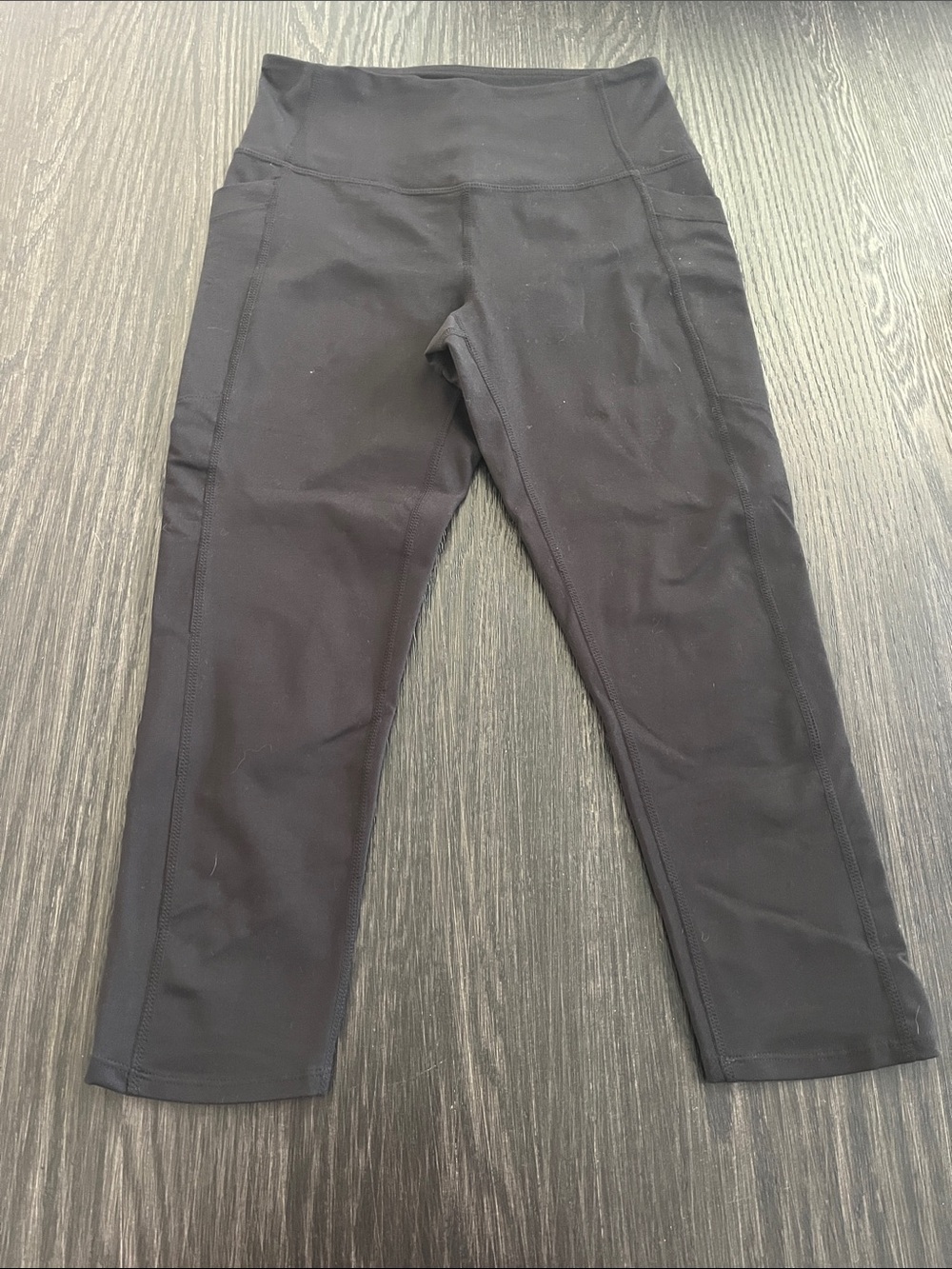 Zella Black High-Waist Athletic Crop Leggings